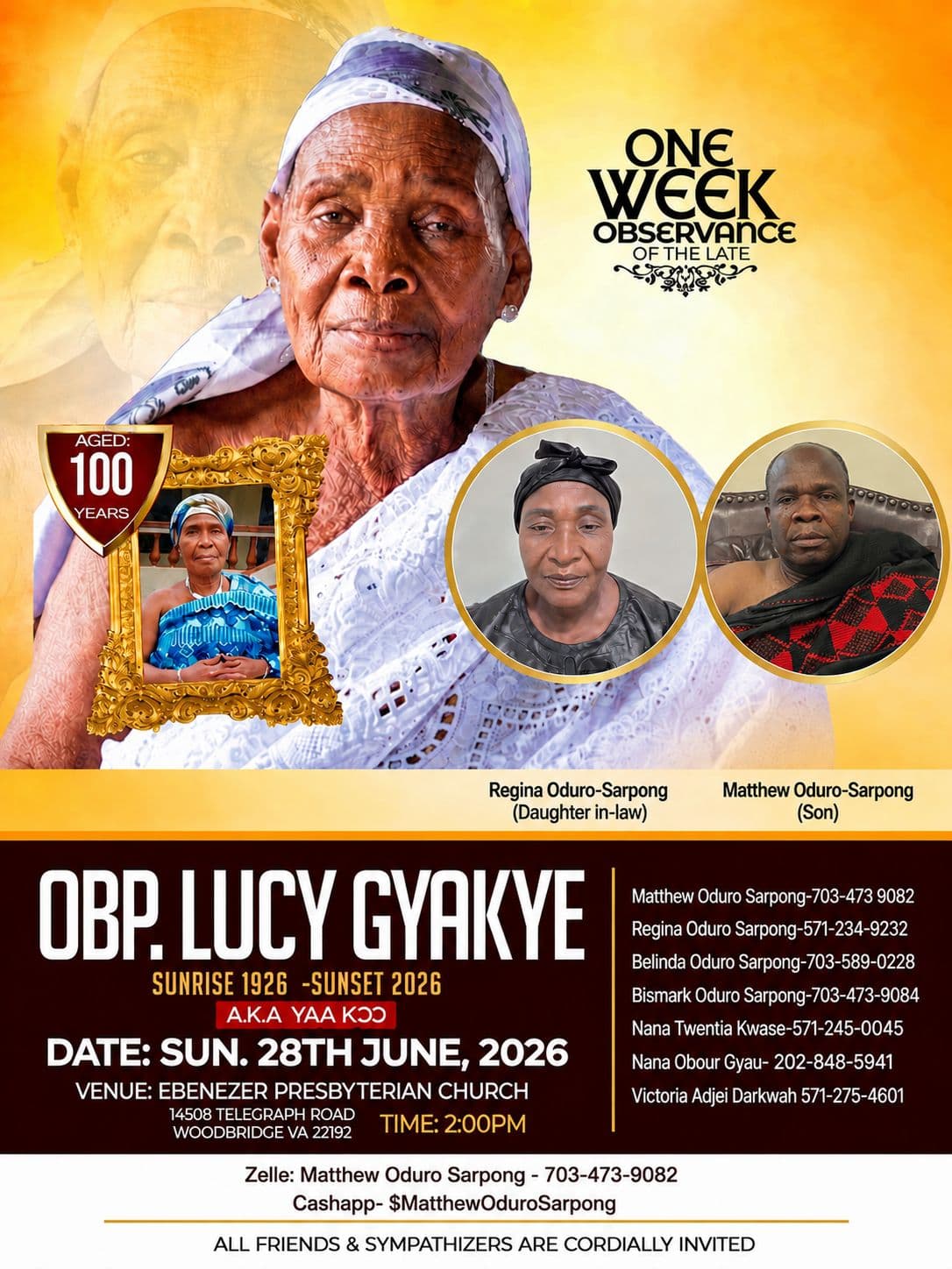 In Loving Memory of Obp. Lucy Gyakye